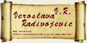 Veroslava Radivojević vizit kartica